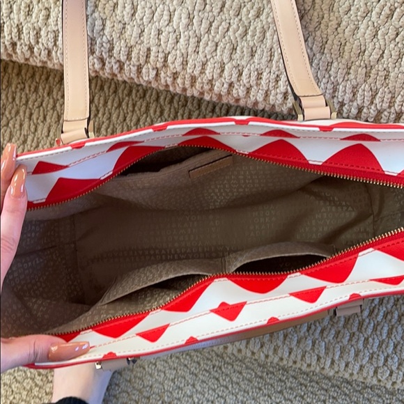 Kate Spade Chevron Tote - Picture 12 of 13